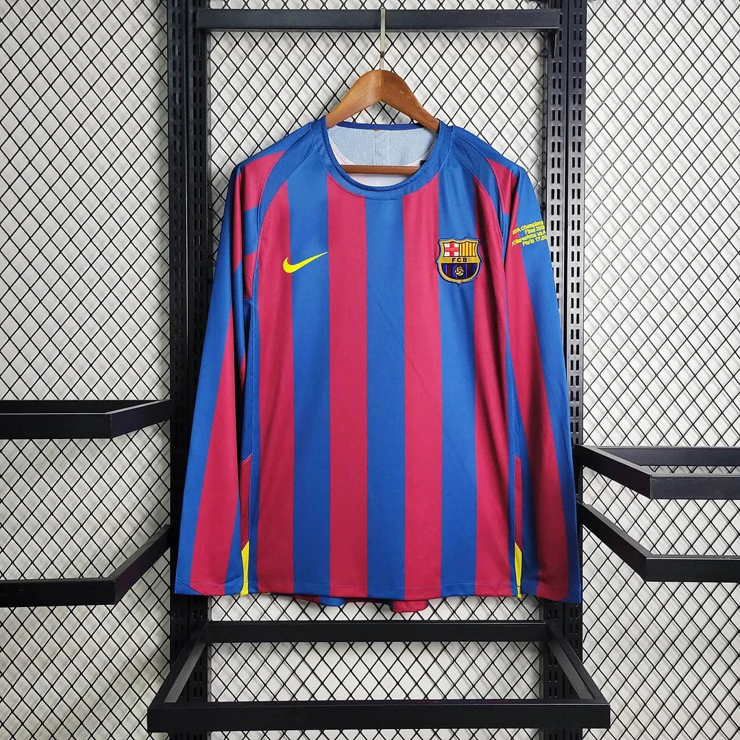 Barca 2005 UCL Home Shirt L/S
