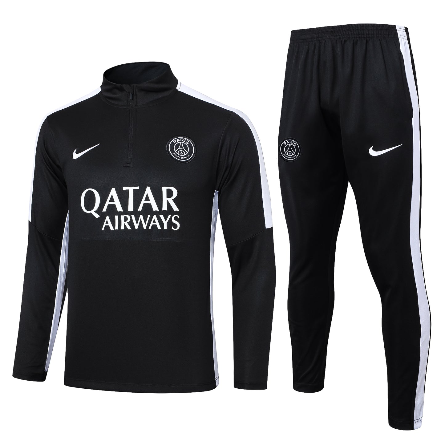 PSG Black & White Sleeve Stripes