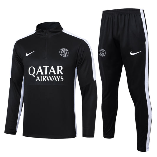 PSG Black & White Sleeve Stripes