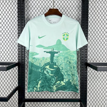 Brazil 25/26 Christ Redeemer Green Shirt
