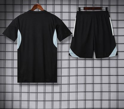Real Madrid Black Shorts Set